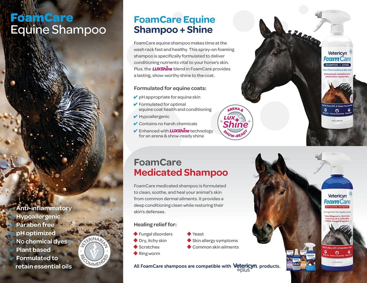 Vetericyn FoamCare Equine Shampoo